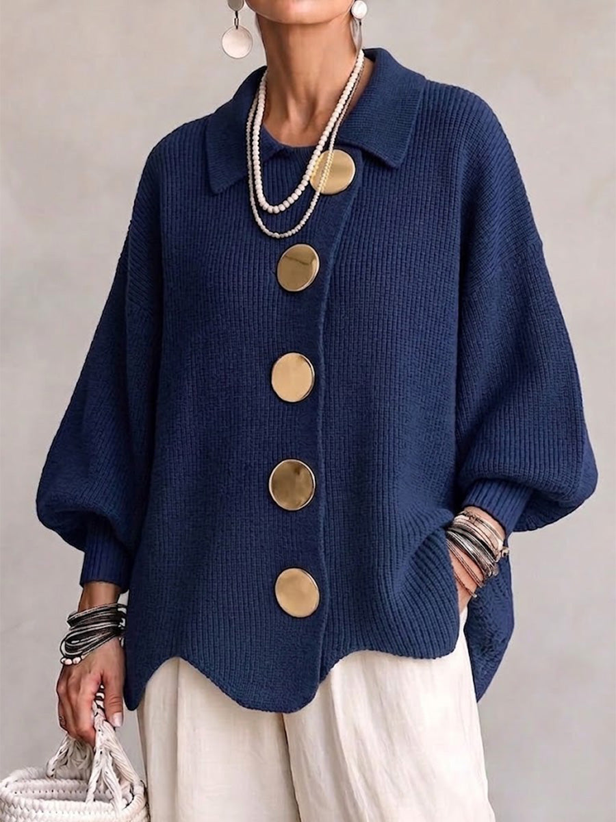 Sarah | Oversized Collared Cardigan