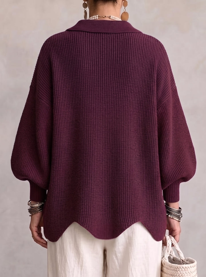 Sarah | Oversized Collared Cardigan