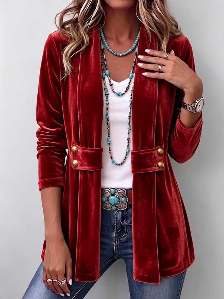 Rosalia | Vintage Lapel Button Jacket