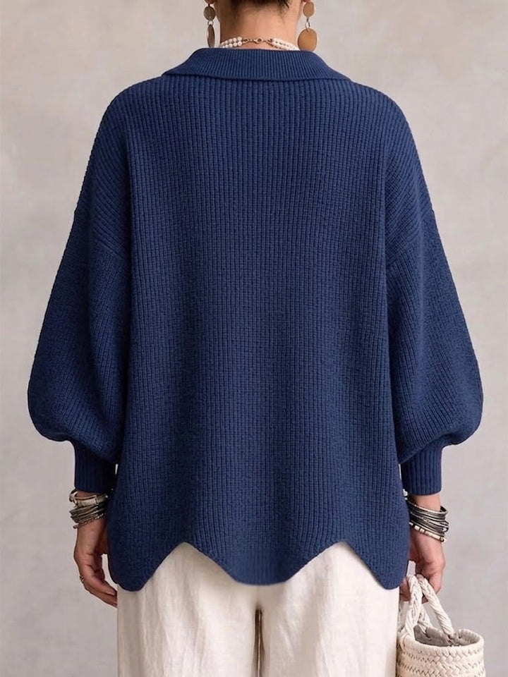 Sarah | Oversized Collared Cardigan