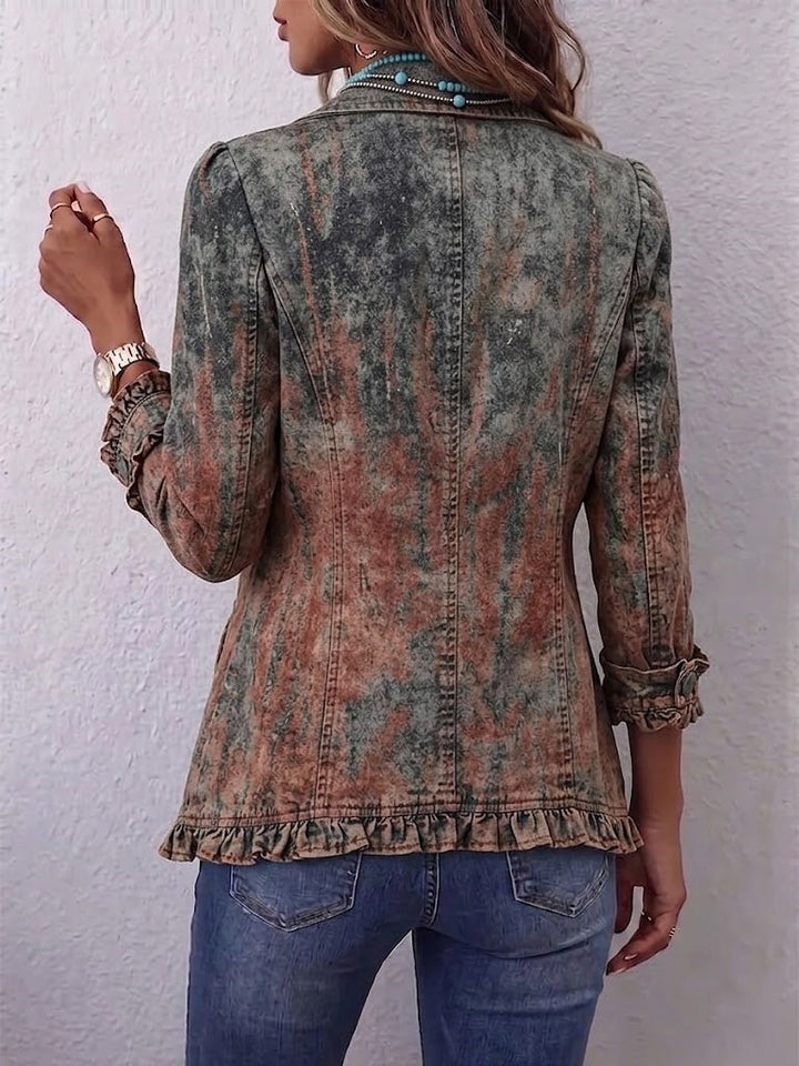 Fernanda | Vintage Gradient Ruffle Jacket