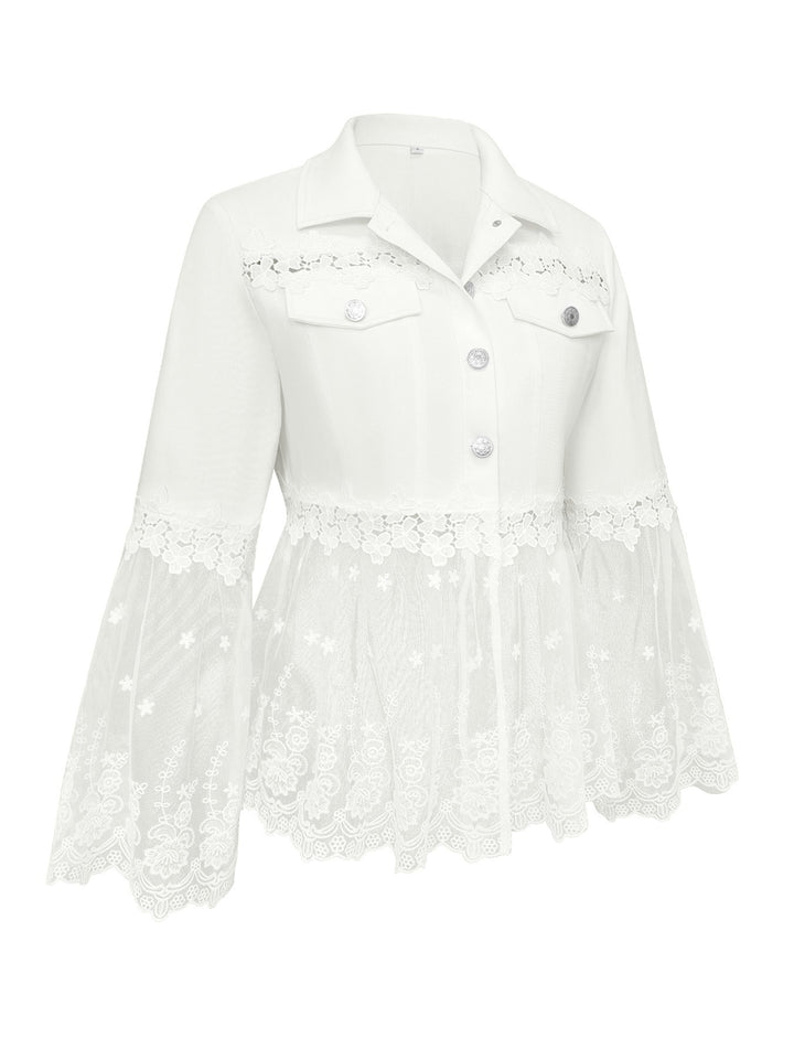 Marlee | Lace-Panel Jacket