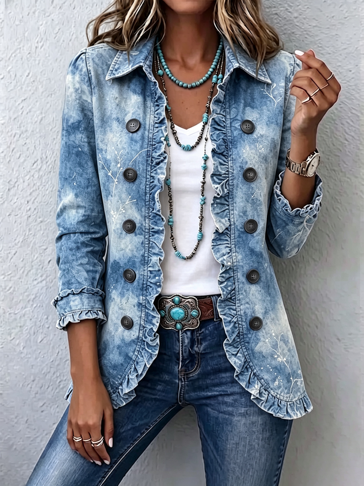 Corinna | Boho Gradient Botanical Jacket