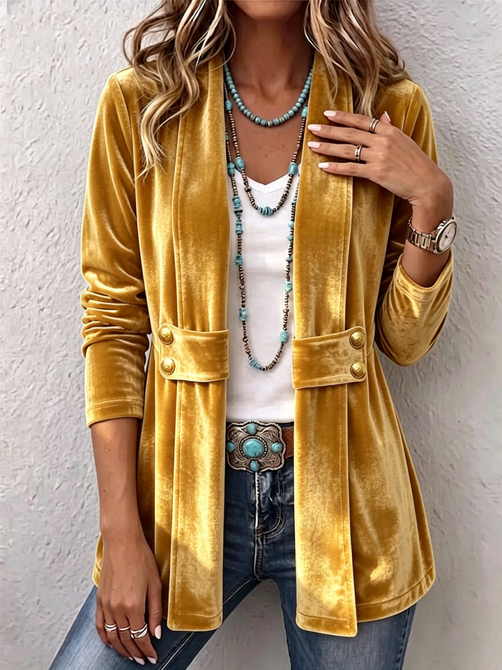 Rosalia | Vintage Lapel Button Jacket