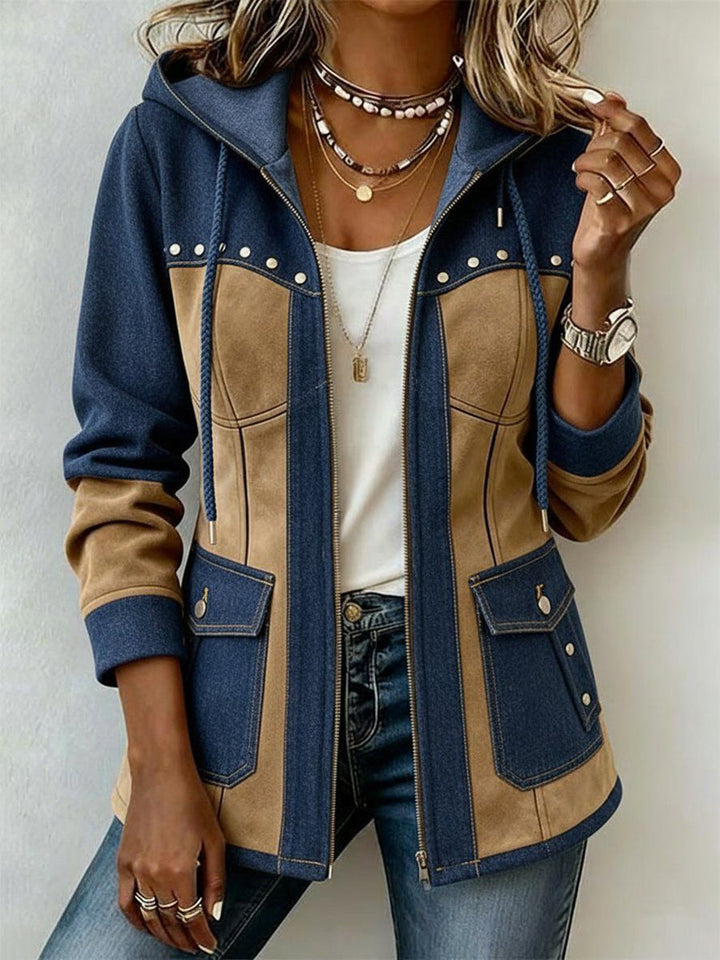 Sadie | Western-Inspired Two-Tone Jacket