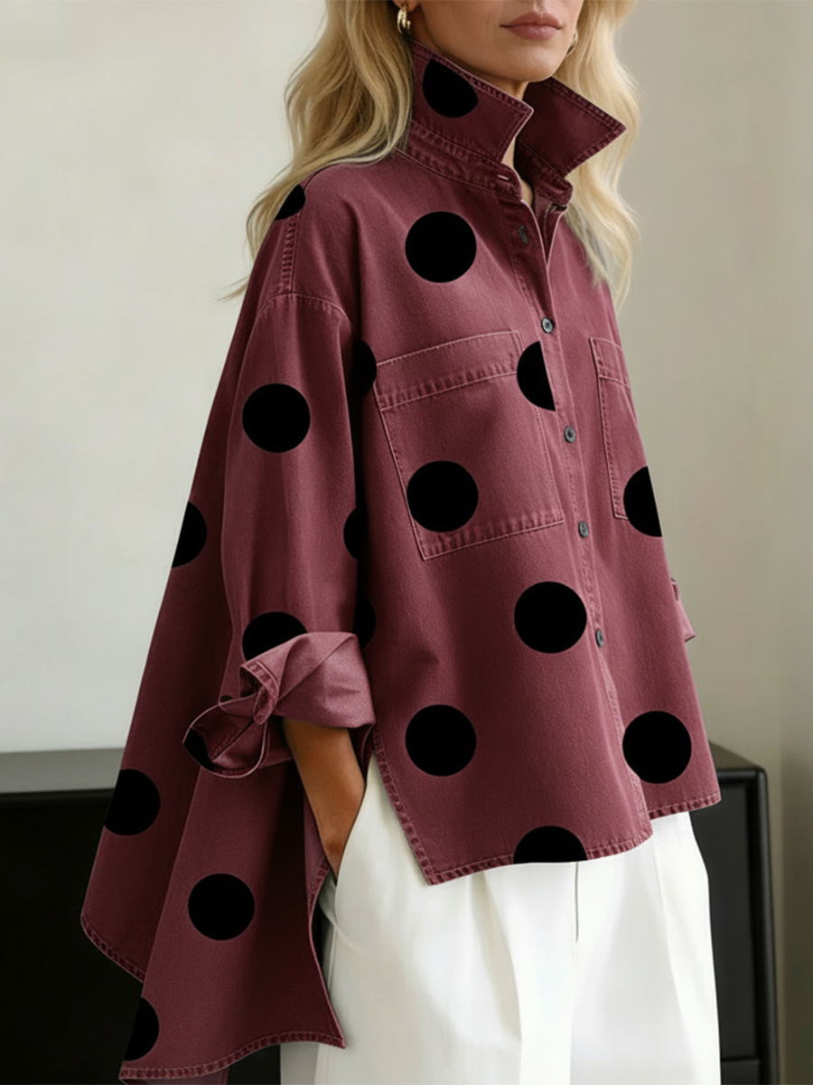 Sarah | Polka Dot Overshirt