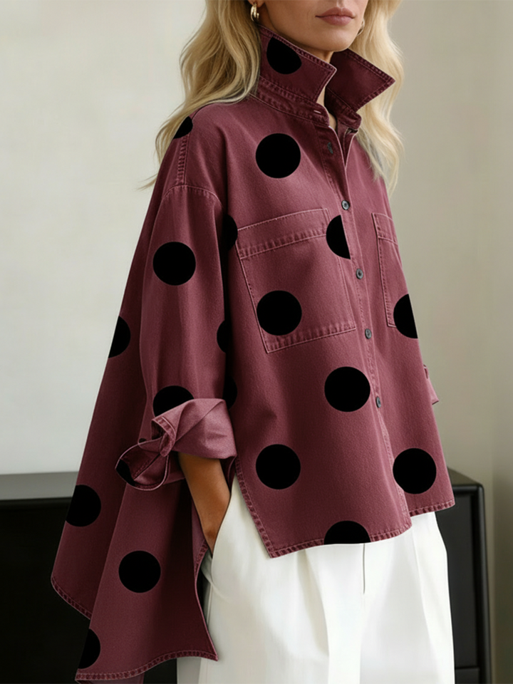 Sarah | Polka Dot Overshirt