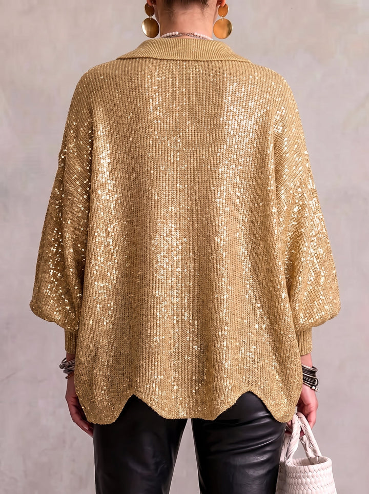 Sarah | Oversized Collared Cardigan