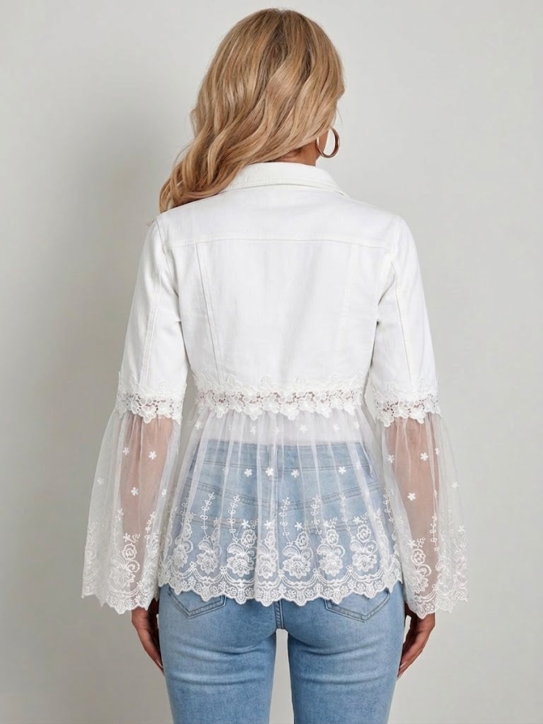 Marlee | Lace-Panel Jacket