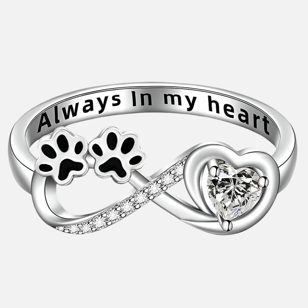 Penny | Paw Print Infinity Ring