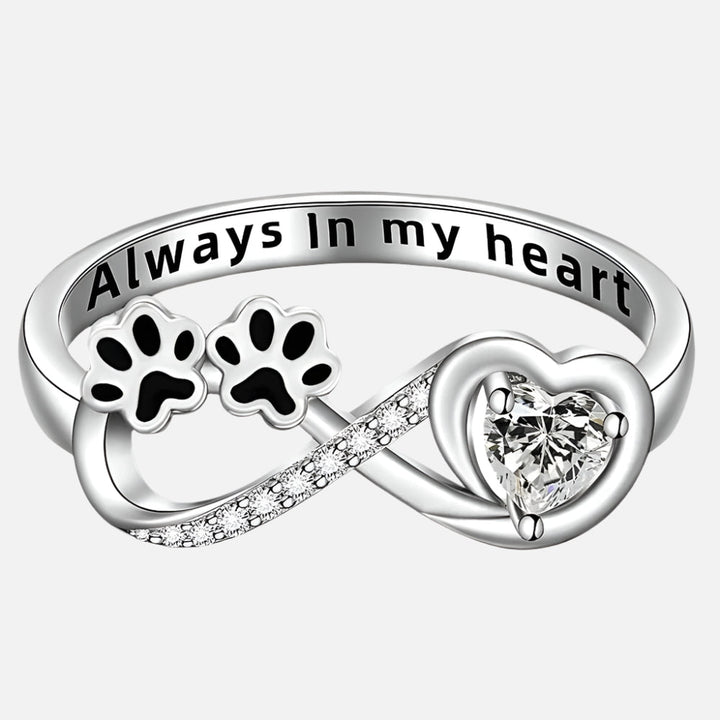 Penny | Paw Print Infinity Ring
