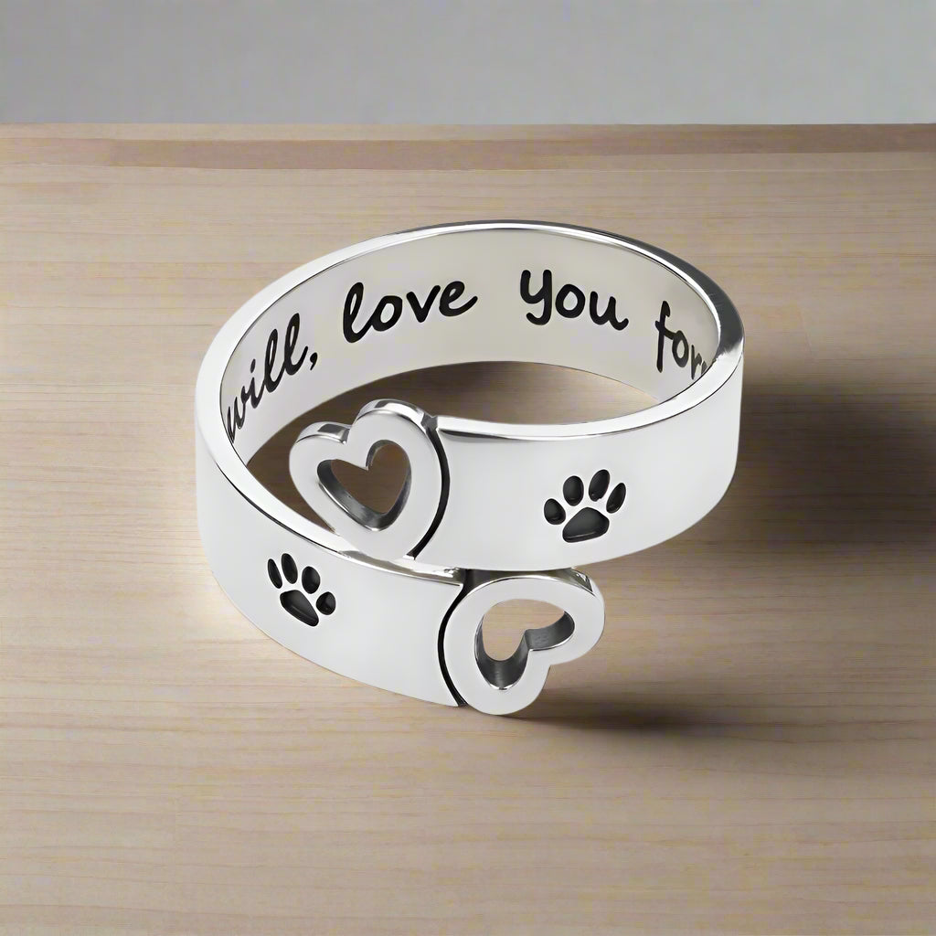 Friederike | Paw Print Twist Ring
