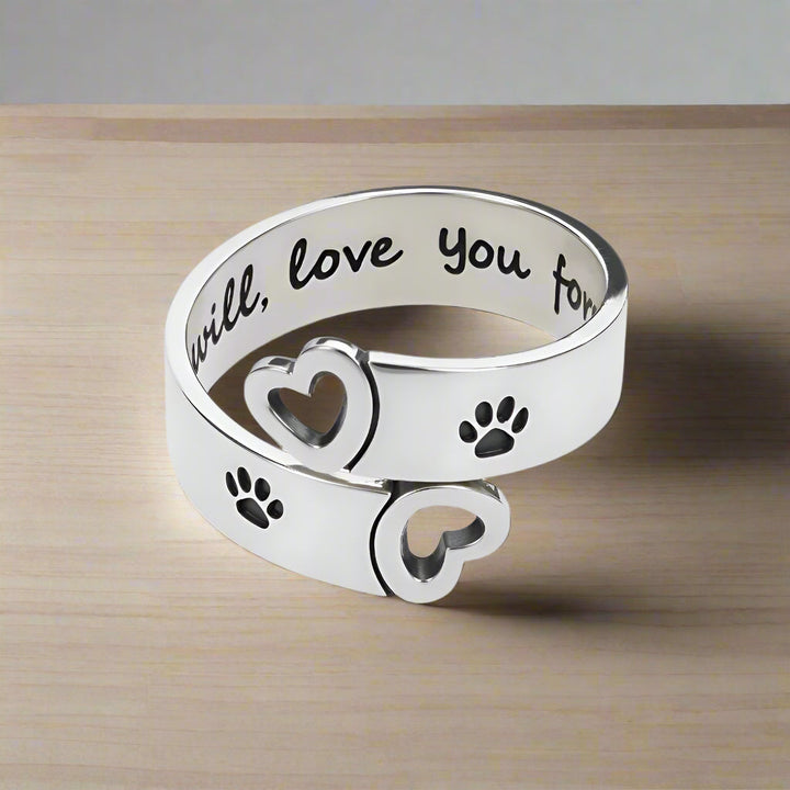 Friederike | Paw Print Twist Ring