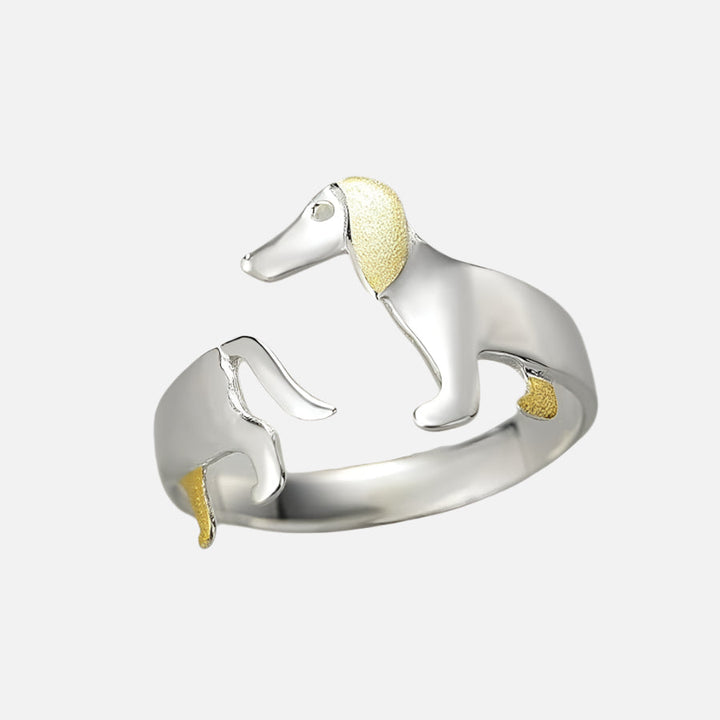 Deborrah | Sterling Silver Dachshund Ring