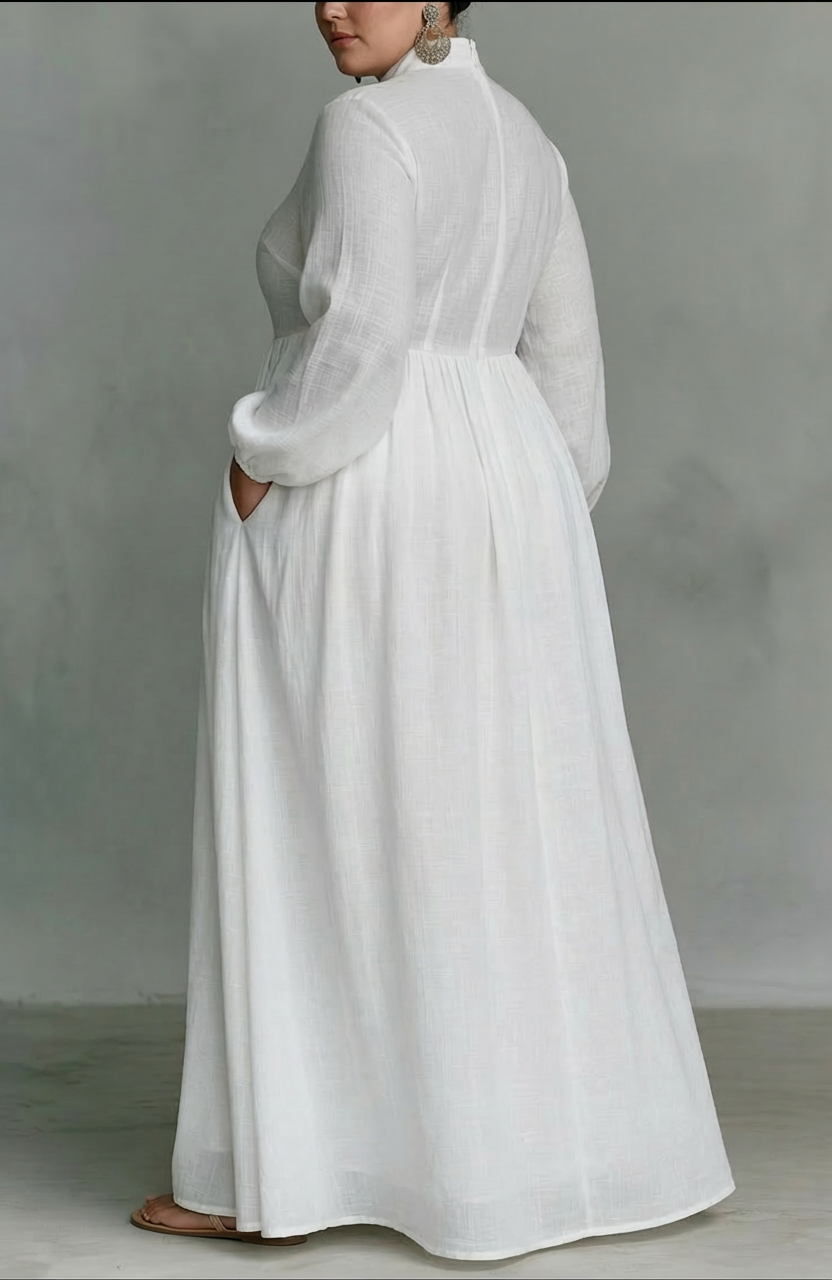 Serena | Flowing Button-Front Maxi Dress