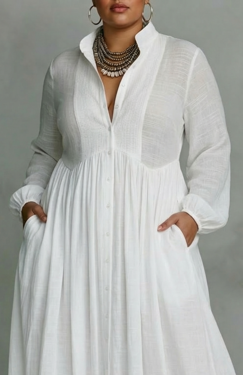 Serena | Flowing Button-Front Maxi Dress