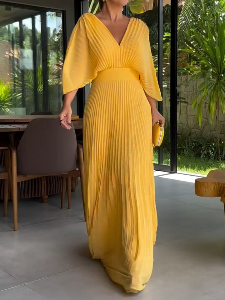 Ria | Floating Ribbed Maxi Dress