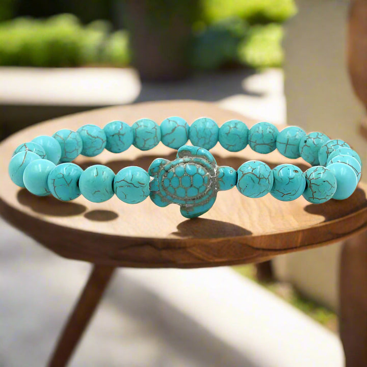 Daria | Stone Beads Turtle Bracelet