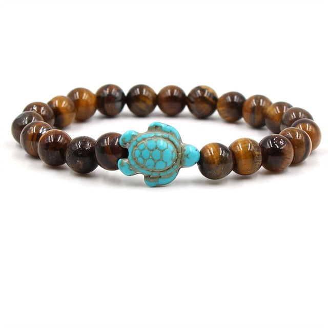 Daria | Stone Beads Turtle Bracelet
