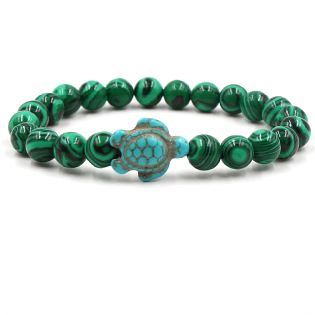 Daria | Stone Beads Turtle Bracelet