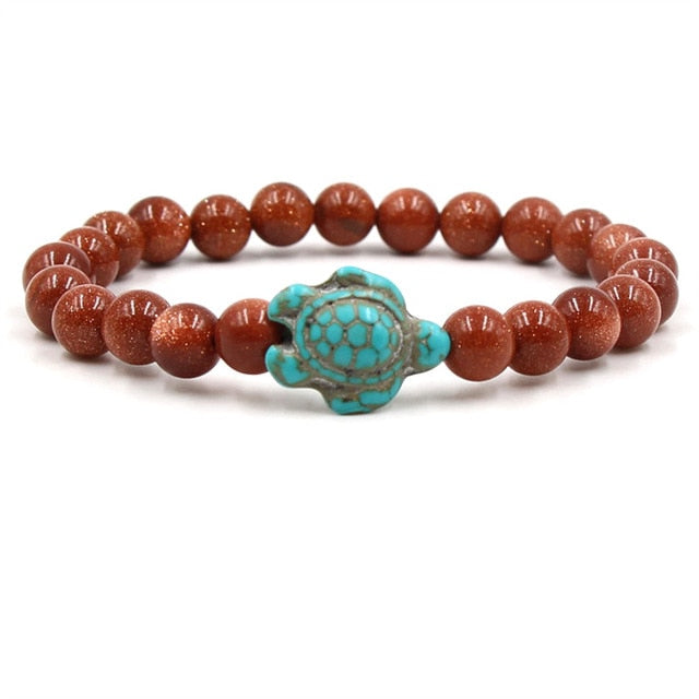 Daria | Stone Beads Turtle Bracelet