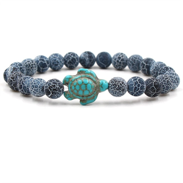 Daria | Stone Beads Turtle Bracelet