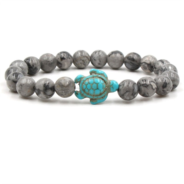 Daria | Stone Beads Turtle Bracelet
