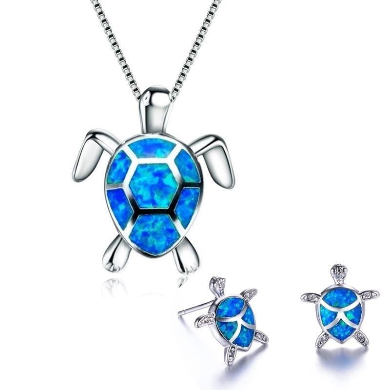 Arelle | Opal Silver Turtle Set