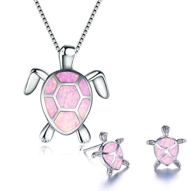 Arelle | Opal Silver Turtle Set