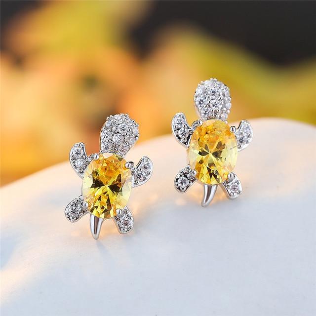 Tonya | Sea Turtle Silver Earrings