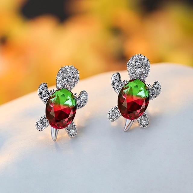 Tonya | Sea Turtle Silver Earrings