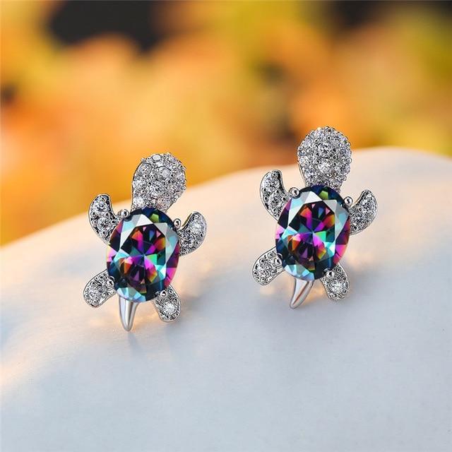 Tonya | Sea Turtle Silver Earrings