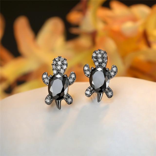 Tonya | Sea Turtle Silver Earrings