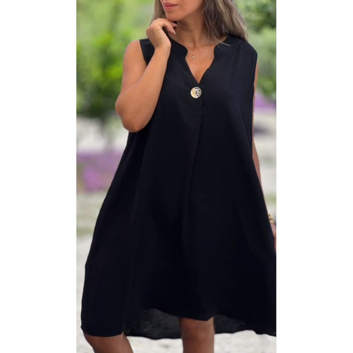 Elsa | Sleeveless V-neck Casual Dress