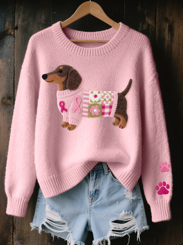Elsie | Knitted Dachshund Sweater