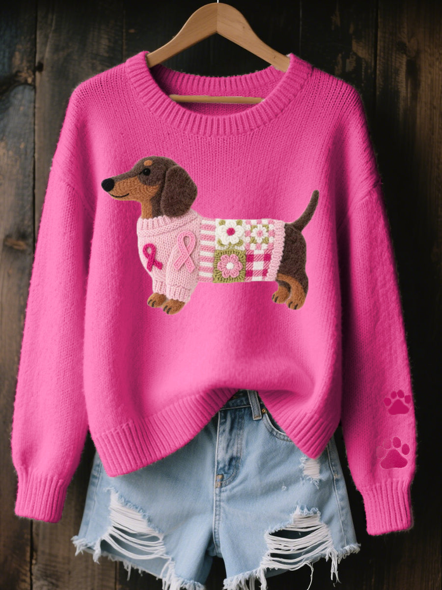 Elsie | Knitted Dachshund Sweater