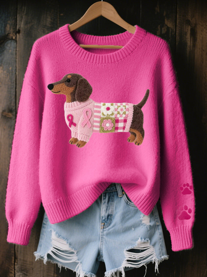 Elsie | Knitted Dachshund Sweater