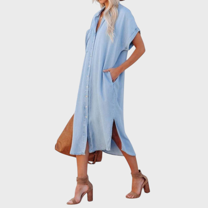 Karen | Easy Denim Effect Dress