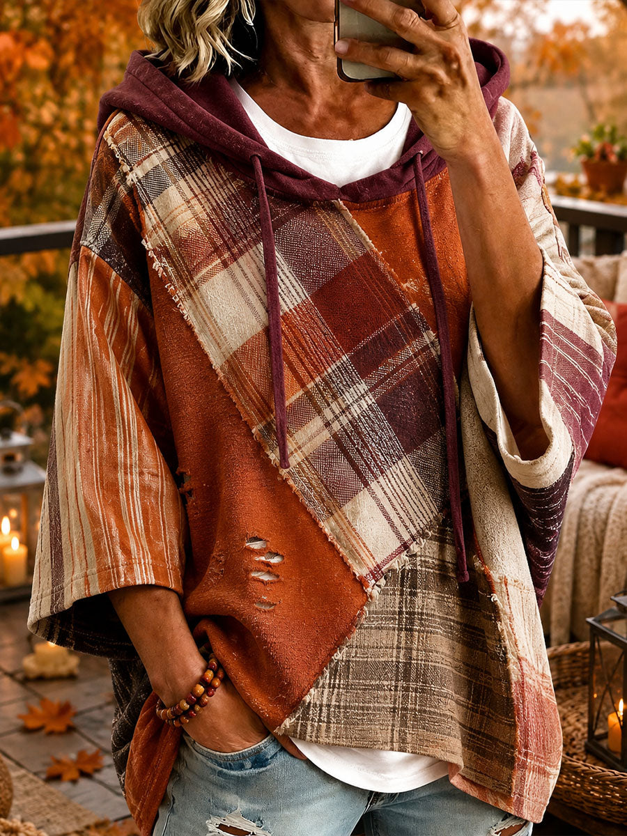 Jovita | Oversized Patchwork Hoodie