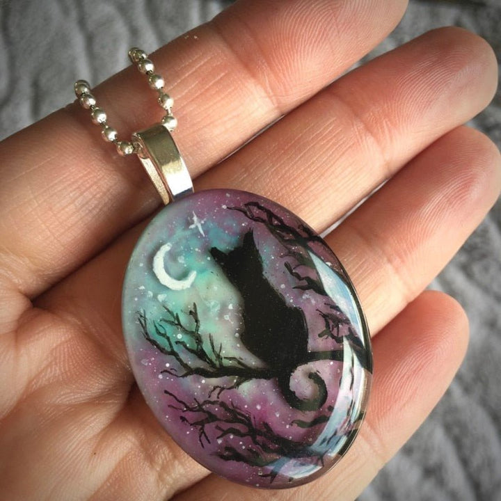Rosalba | Starry Night Cat Necklace