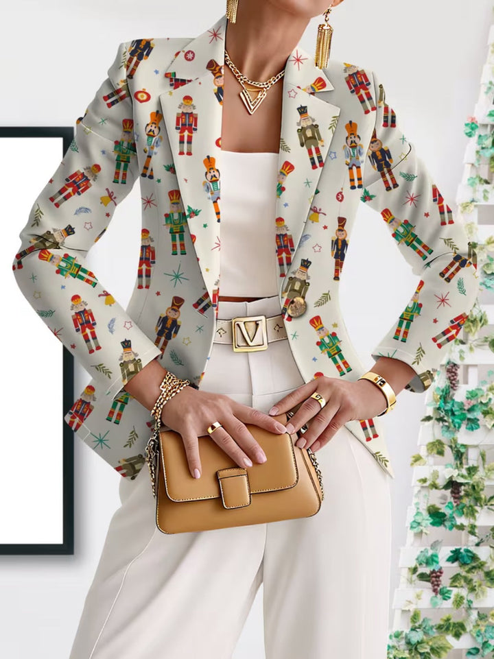 Octavia | Nutcracker Print Blazer