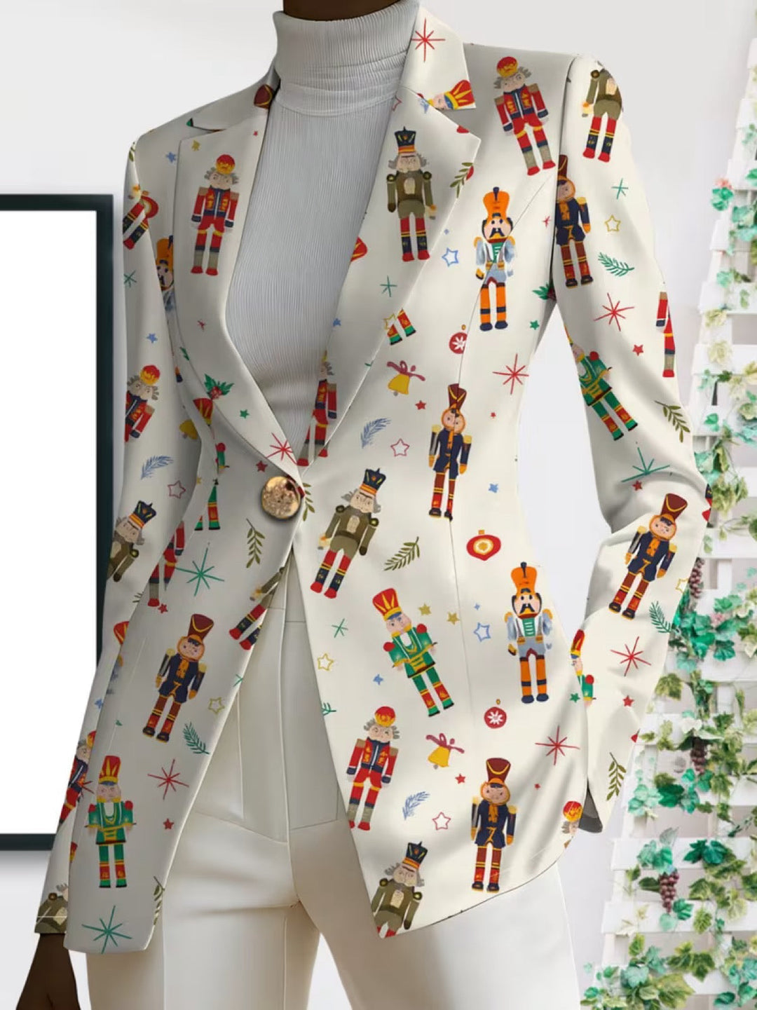 Octavia | Nutcracker Print Blazer