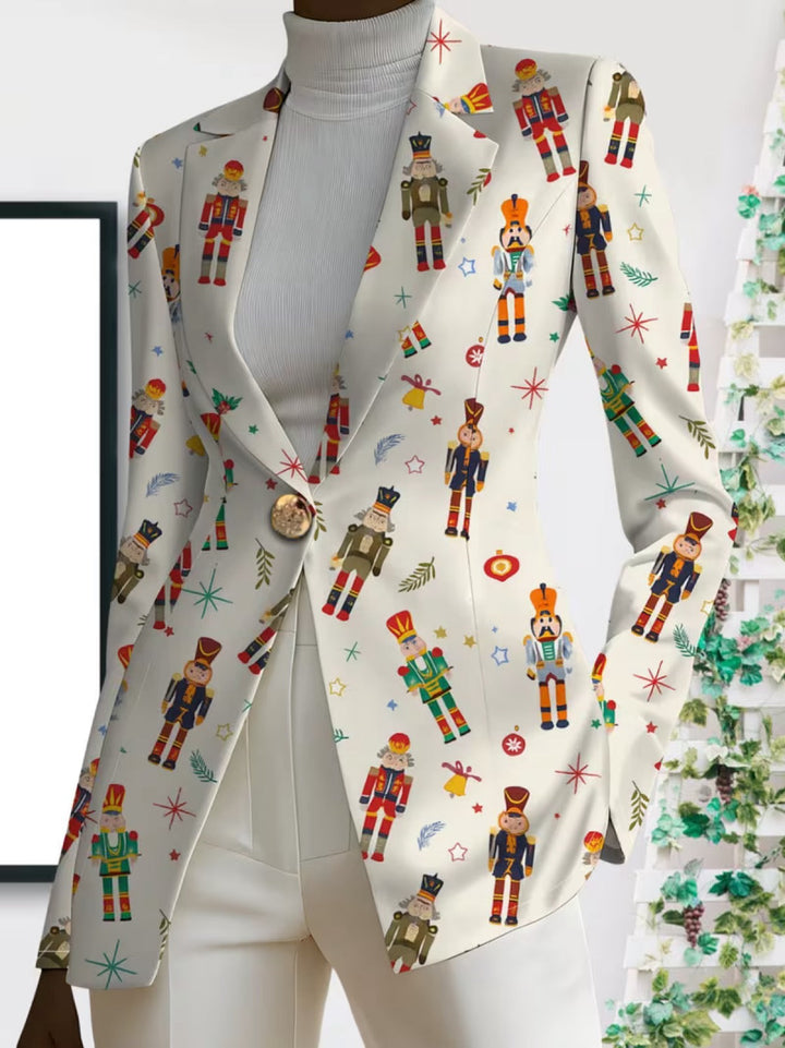 Octavia | Nutcracker Print Blazer