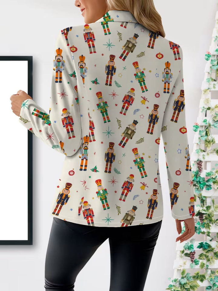 Octavia | Nutcracker Print Blazer