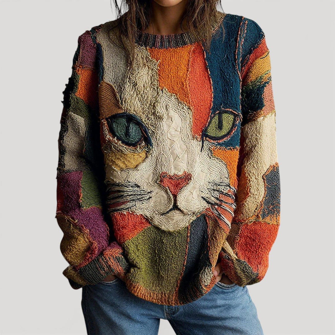 Estelle | Women's Relaxed Graphic Sweater