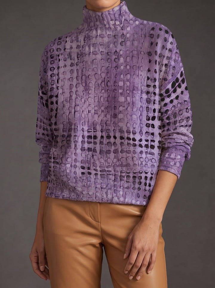 Gia | Sculpted Mock-Neck Turtleneck